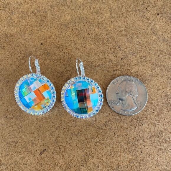 Handcrafted Earrings with Swarovski Crystal - Picture 6 of 7